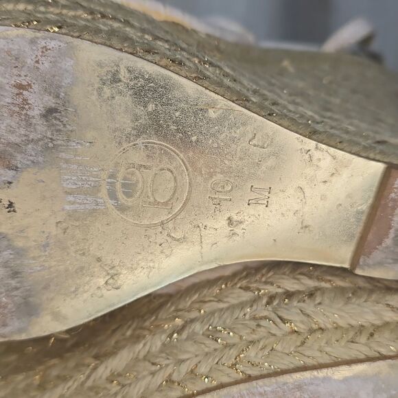 Bebe Avery White Leather Wedge Sandal - Picture 7 of 15